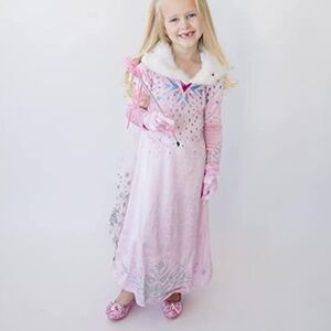 Chloe Emily & Co YH New York Elsa Pink Princess Dress Frozen Costume Set